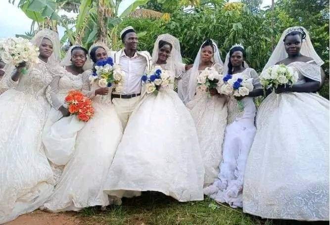 A Ugandan businessman wed seven wives in one day