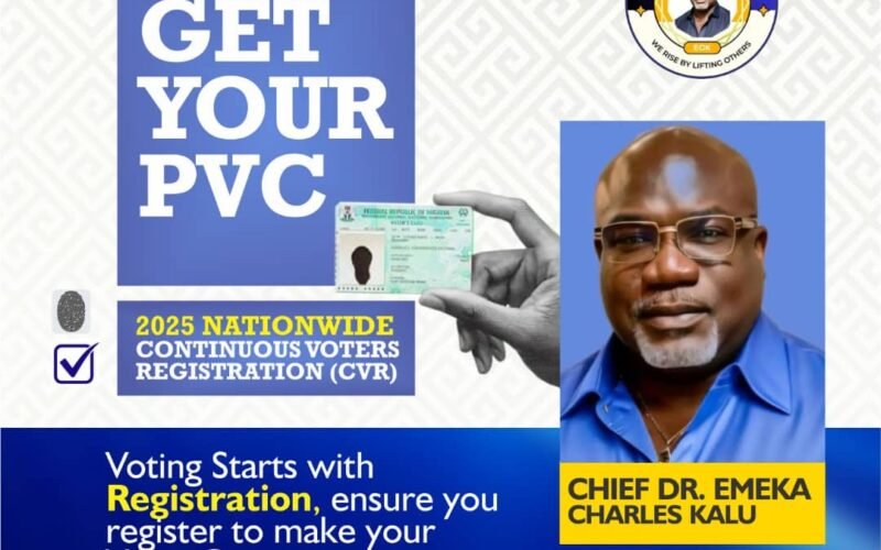 Dr. Emeka Kalu Urges Abia North Constituents and Nigerians to Register for the 2027 Elections