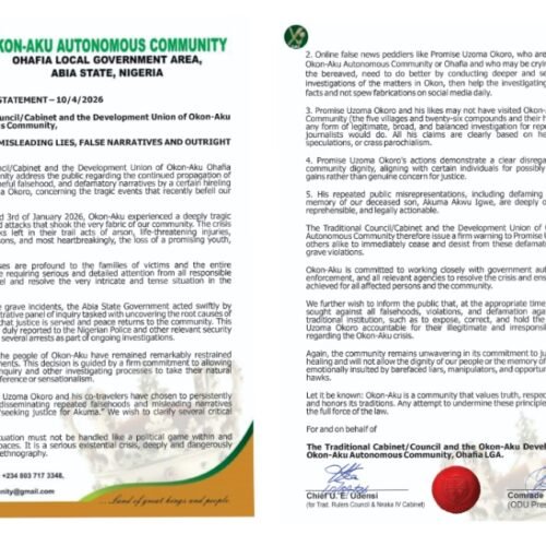 Lies, Media Trails Threaten Justice: Okon-Aku Warns Hirelings to Steer Clear