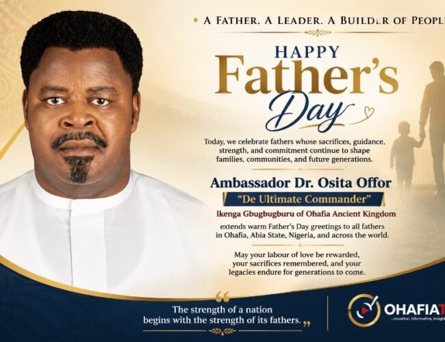 Amb. Offor Hails Dr. Alex Otti, Others As “Fathers Of Progress” Redefining Leadership In Abia