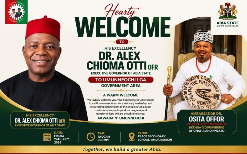Dr. Osita Offor Charges Umunneochi To Deliver Massive Reception For Governor Otti Ahead Of 2027